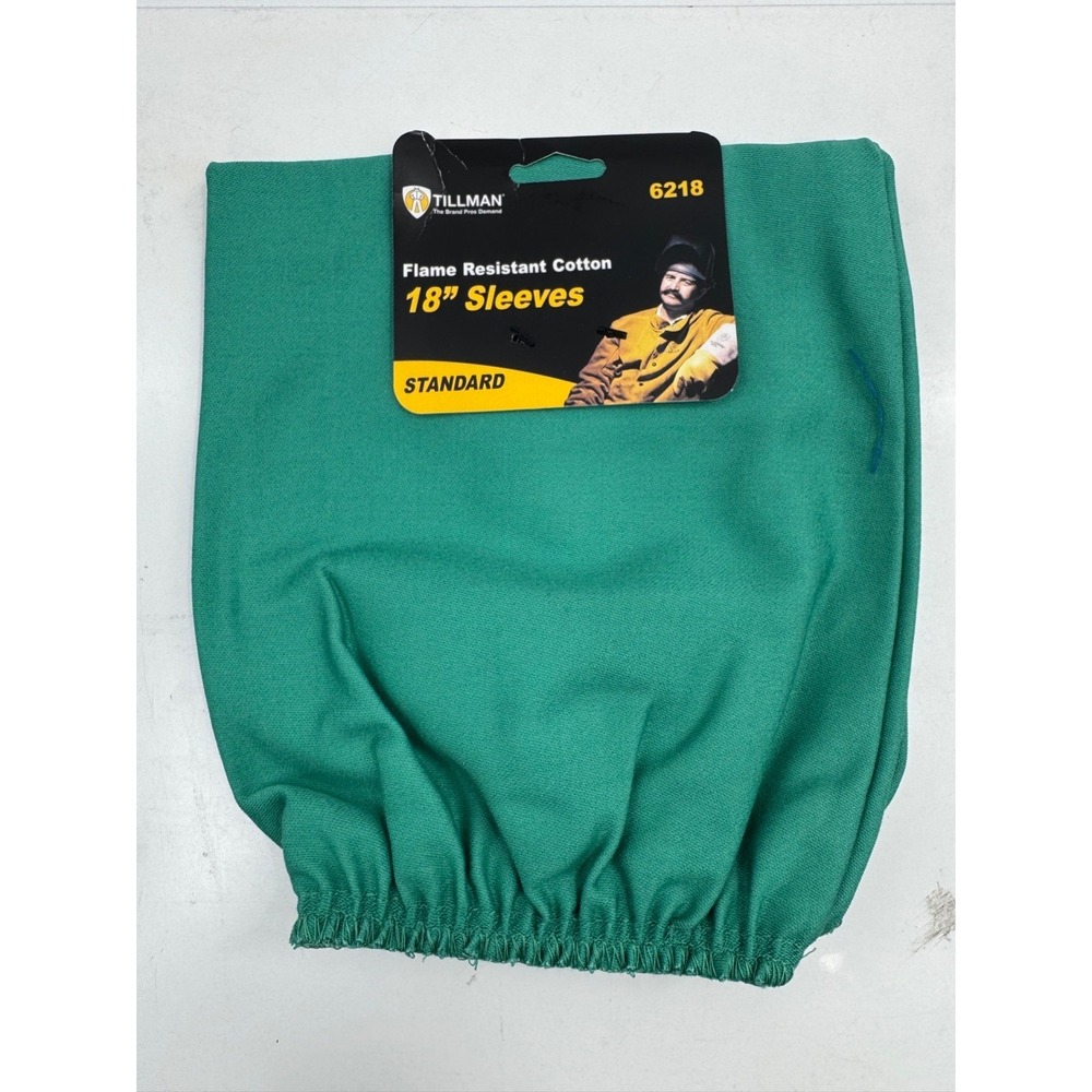 NWT Tillman 6218 Cape Welding Sleeves Unisex Green 18" Length 100% Westex Cotton